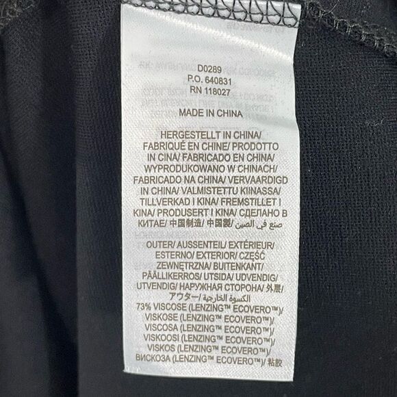 NWT Boden V-Neck Jersey Tea Dress Black Size 8L Tall Long Sleeve - Picture 12 of 13